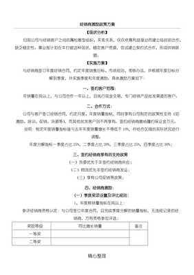 代理國(guó)內(nèi)廣告業(yè)務(wù)經(jīng)銷商激勵(lì)政策方法（完整版）